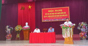 Nghi Quang tổ chức Hội nghị đổi thoại giữa người đứng đầu cấp ủy, chính quyền với nhân dân năm 2022.