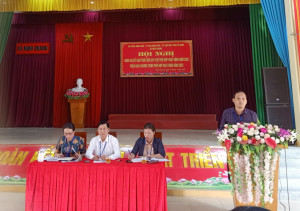 Nghi Quang tổ chức Hội nghị đánh giá Quy chế phối hợp giữa Hội đồng nhân dân, Ủy bân nhân dân, Ủy ban Mặt trận Tổ quốc xã năm 2022; triển khai chương trình phối hợp năm 2023