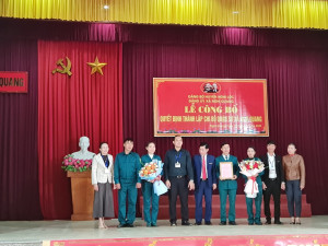 Đảng ủy xã Nghi Quang tổ chức lễ ra mắt chi bộ Quân sự xã nhiệm kỳ 2023-2025