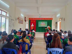 Chiều ngày 17/ 4/2024. Hội nông dân xã Nghi Quang, tổ chức lễ ra mắt mô hình 'Nâng cao chất lượng sinh hoạt chi hội" tại chi hội vùng giáo Tân Lập 1